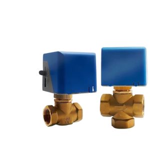 ELECALL Motorized Valve Actuator VA-7010 (PN16, 3/4 inch) for Fan Coil Units - Two-Way & Three-Way Compatibility