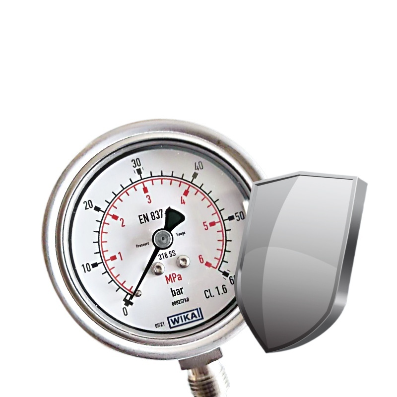 WIKA 233.50 Series Mechanical Pressure Gauge (0-100 MPa, EN 837-1, 316L Stainless Steel) for Industrial HVAC Systems - Image 2