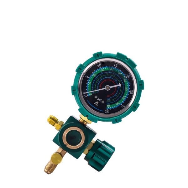 Manifold Gauge Set R32 R22 R410a R404 R407c R-Gauge with Visible Liquid Window Pure Copper Interface -1 to 35bar / -1 to 55bar Pressure Range HVAC Refrigeration Tool - Image 2