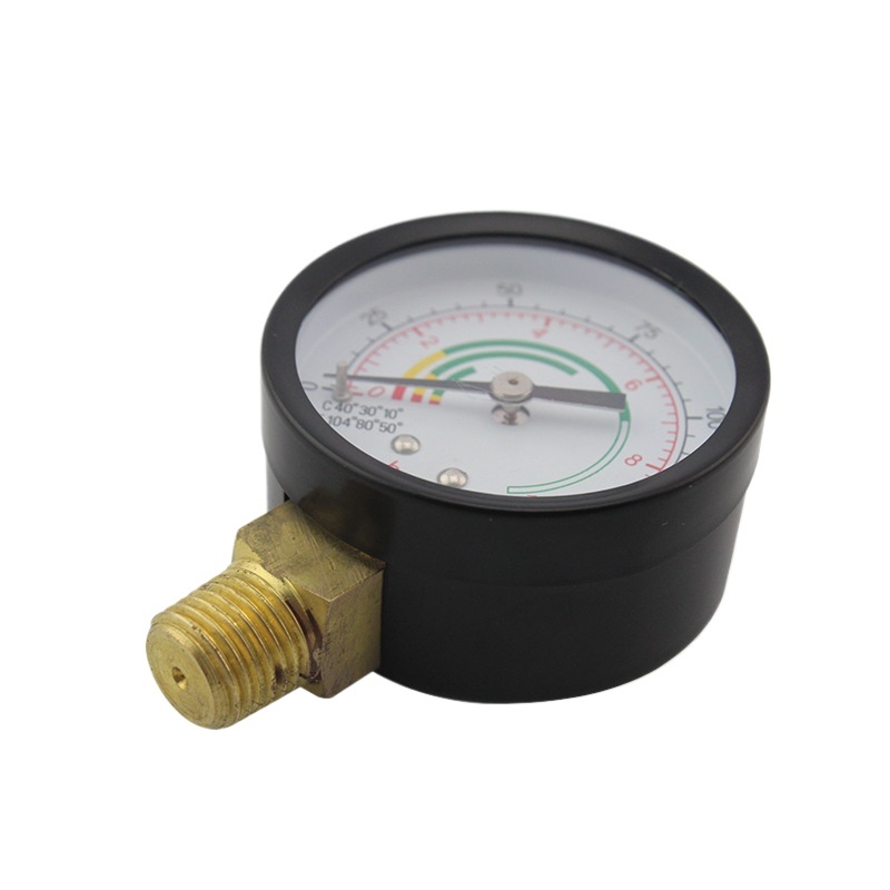Brass Thread Pressure Gauge (Y40 Series) for Oil Pumps, Inflators, and Lubrication Equipment, 0-1 Bar/0-150 Psi, 40mm Dial, 1.6/2.5 Accuracy Class - Image 2