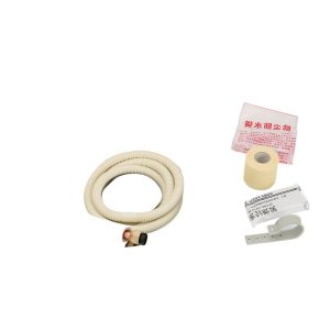 Reinforced Insulated Copper Tube Kit (6.35*0.6+12.7*0.6) for Split AC Units, Includes Connections and Insulation, Universal AC Extension Pipe