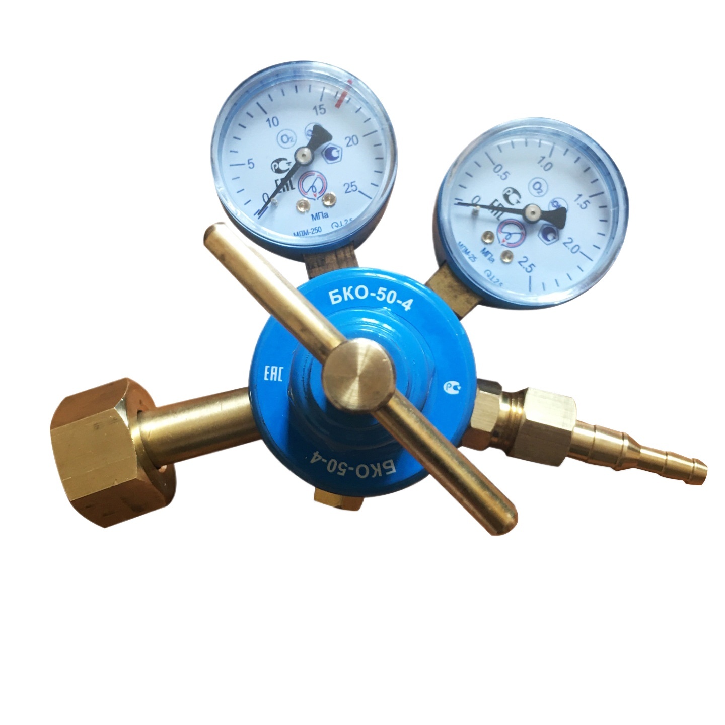 Oxygen Pressure Regulator G3/4 (2.5-25 MPa) with W21.8 Propane and Acetylene Compatibility for CO2/Argon Tanks, Replaces UR-6DM - Image 2