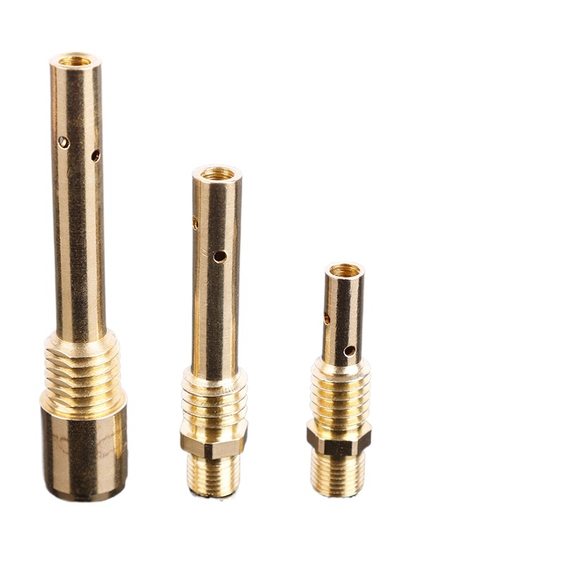 MIG Welding Torch Conductive Tip Connector Rod Brass Copper 350A 500A 9.0*9.5mm Length 43.6mm 64.00mm 83.30mm for MIG Welding Machine Repair - Image 3