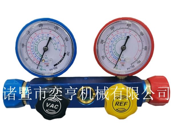 Adjustable A/C Refrigerant Charging Manifold Gauge Set (4-Way) for HVAC Service, Compatible with R22, R134a, R410a Systems - Imagem 2