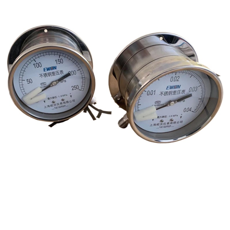 Shangyi Instrument CYW-100B 100mm Stainless Steel 304 Differential Pressure Gauge 0-250 KPa Max 1.6 MPa Static Pressure - Image 3