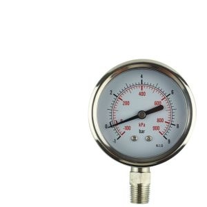 Radial Vacuum Pressure Gauge -0.1 to 0.9 Mpa / -100 to 900 kPa / 0 to 9 Bar KI 1.6 Precision for Oil Gas Water Air Pressure Replaces Y63 Radial
