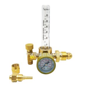 All-Copper Argon CO2 Regulator with Flow Meter (0-60 SCFH / 0-50 PSIG) for TIG MIG Welding CGA580