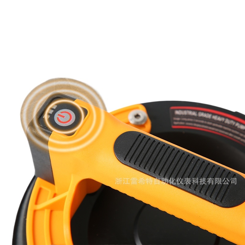 YI-RECHT Electric Tile Suction Cup Automatic Vacuum Pump 200mm Heavy Duty Lifter for Marble Lifting and Installation, with Pressure Gauge - Image 3