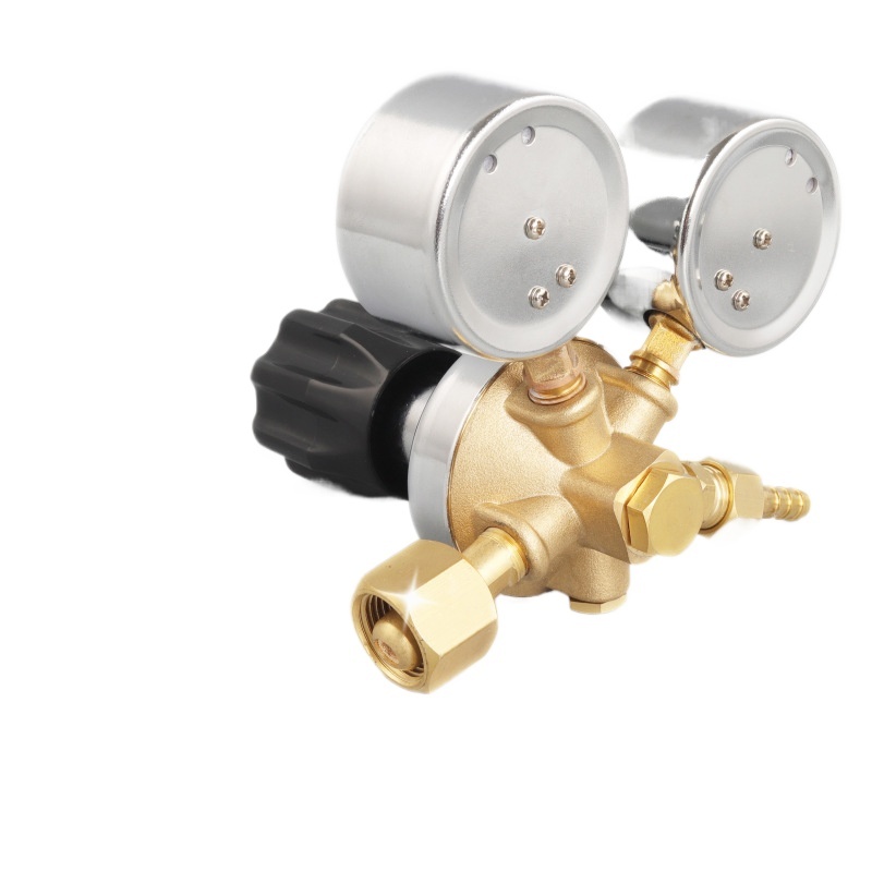 Provov YQT-731 CO2 Carbon Dioxide Pressure Regulator with Dual Gauges 0.6*25MPa for Industrial Gas Cylinder - Image 2