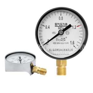 Y-60 Hydrogen Pressure Gauge (0.1-25 MPa) with Brass Connection, High Precision 2.5