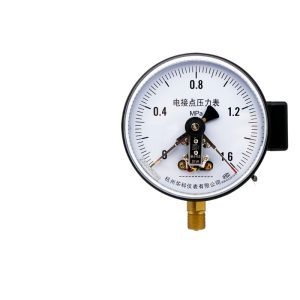 YXC150 Radial Electric Contact Pressure Gauge 1.6MPa Water/Air/Oil/Liquid Pressure Controller for HVAC Systems Replaces YXC150-1