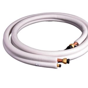 Universal HVAC Copper Pipe Extension Kit (6.35mm OD x 0.6mm + 15.88mm OD x 0.7mm) with Insulation for Small 3HP AC Units