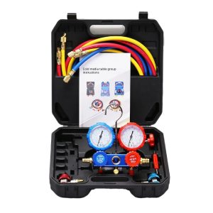 Automotive AC Manifold Gauge Set R134a R22a R410a Refrigerant Pressure Dual Gauge Kit for Car AC System