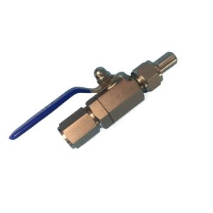 High-Pressure Ball Valve DN10 QGQY-64P with M20x1.5 Internal Thread 14mm, Stainless Steel for Gas & Liquid Systems