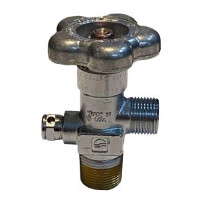 Oxygen Cylinder Valve CGA540 with Chromium Plating for Nitrogen Cylinder Valve CGA580, CGA320, CGA330 - Made in USA