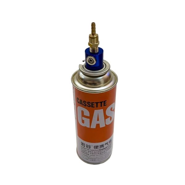 Butane Gas Canister Adapter Valve (Adjustable, Full Brass, Magnetic) for Portable Welding Torch HVAC Refrigeration Recharge - 이미지 2