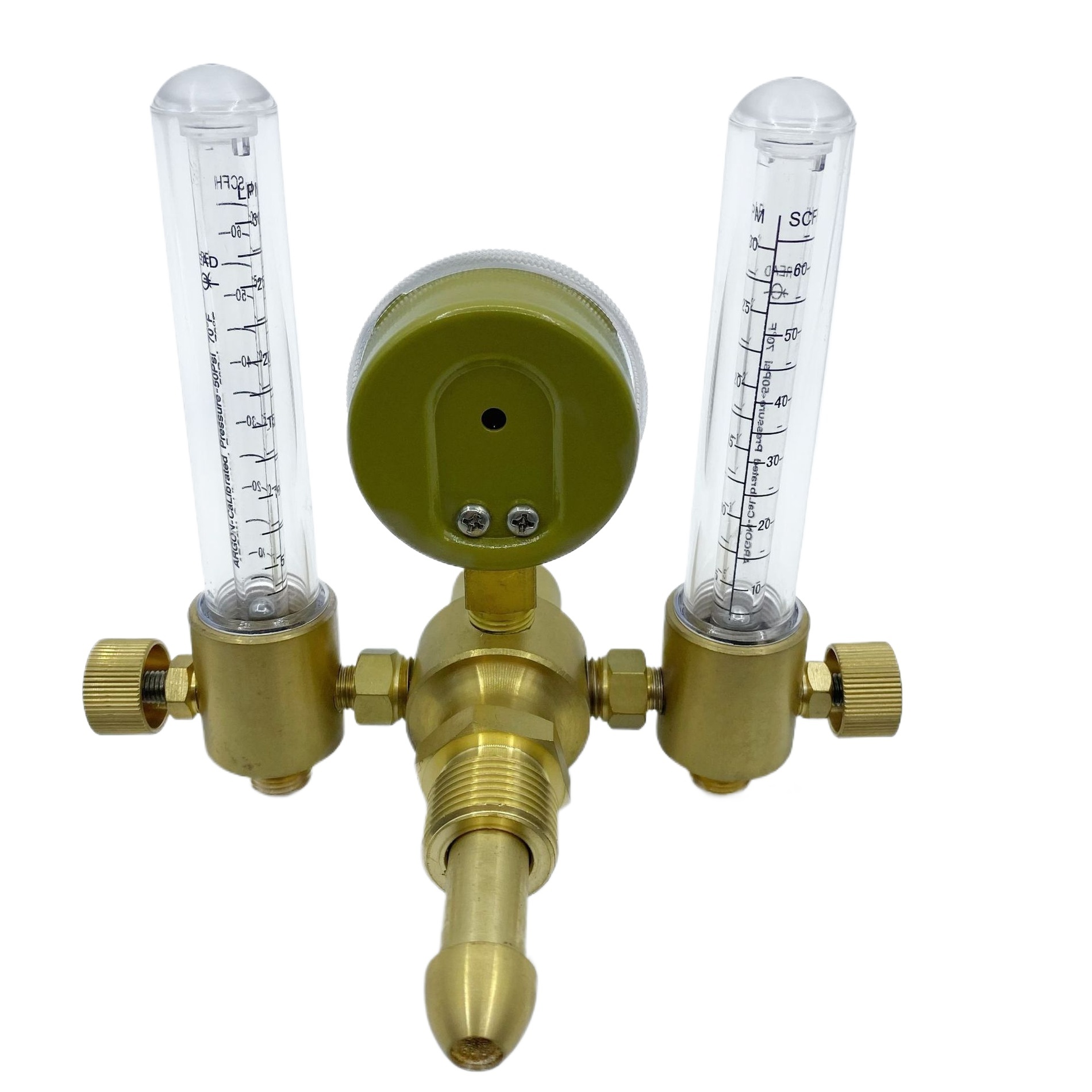 Dual-Tube Argon Pressure Regulator with Double Flow Meter for TIG Welding (YQAR-731LL) - Image 2
