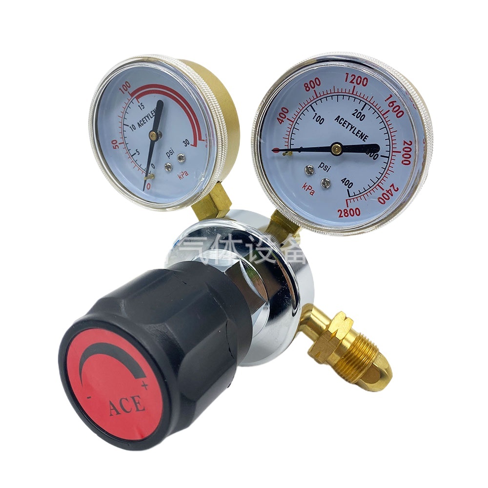 CGA540 All-Copper Oxygen Acetylene Pressure Regulator Gauge Set for Welding Cutting - Image 3