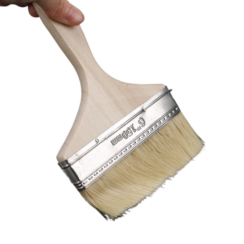 Durable Paint Brush Set (1-8 inch, Soft Bristle, Wooden Handle) for Industrial Cleaning & Dust Removal - Image 2