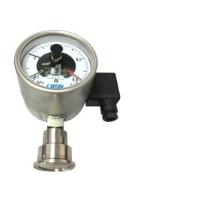 Sanitary Stainless Steel Diaphragm Pressure Gauge EWON YXC-100BF/MC (0-0.3MPa, 1.6 Accuracy) for HVAC Systems