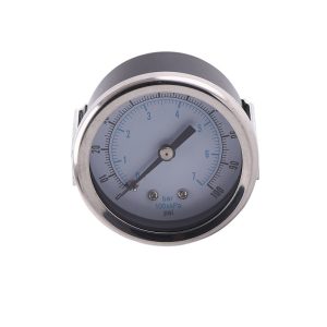 Axial Pressure Gauge with U-Clamp Bracket (50mm, 0-7bar/psi) for Air Pressure Systems