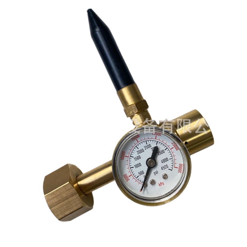Professional G3/4 Helium & Hydrogen Gas Regulator with Gauge for Balloon Inflation - Durable Pressure Reducer Valve - Image 2