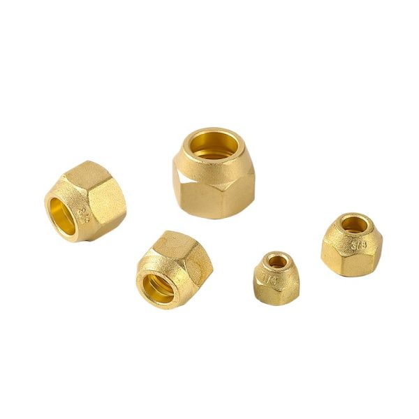 Brass Copper Flare Nut for HVAC Air Conditioner Systems 1/4"-3/4" (2-6分英制) - Image 2