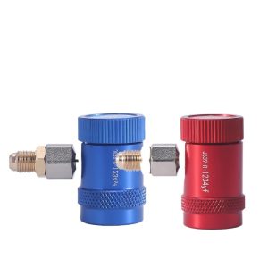 US Spec R1234YF Refrigerant Quick Couplers (High & Low Pressure Adjustable) for Land Rover Jaguar Bentley