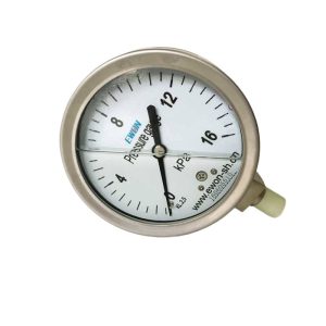 All Stainless Steel Oil-Filled Shockproof Pressure Gauge Y100 0-1MPa Radial M20×1.5 EWON Pressure Gauge KL2.5