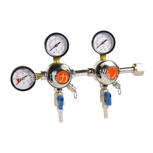 Copper CO2 Pressure Reducer Regulator (0-15 bar) with Three Outlets for Beer and Beverage Machines, Replaces CO2-13J04 - Image 3