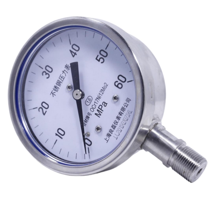 Lianglei Stainless Steel Pressure Gauge Y150-B-F (150mm Dial) for High Pressure Pipe Systems, Oil, Water, Hydraulic, Vacuum, and Anti-Pressure - Image 3