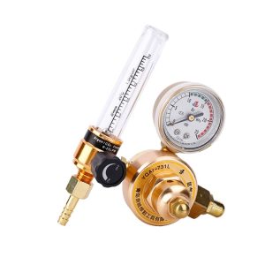 WANFENG YQAr-731L Single Tube Argon Flowmeter Pressure Reducer Gauge with 0-25LPM Flow for Welders