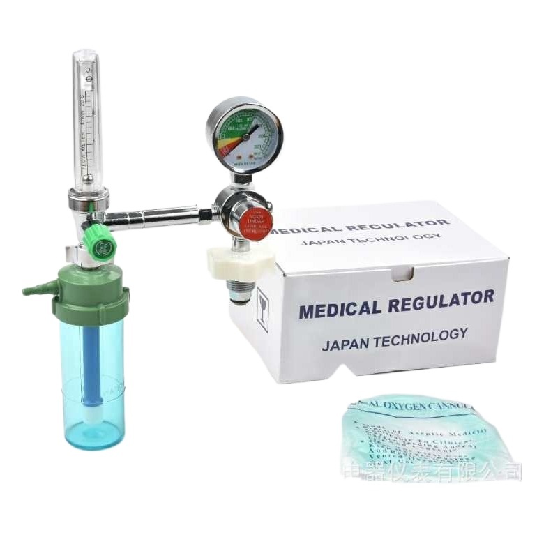 Medical Oxygen Regulator with Flow Meter (0-15L/min) and Pressure Gauge (0-4000 PSI/0-240 kg/cm²) for Oxygen Cylinders - Image 2