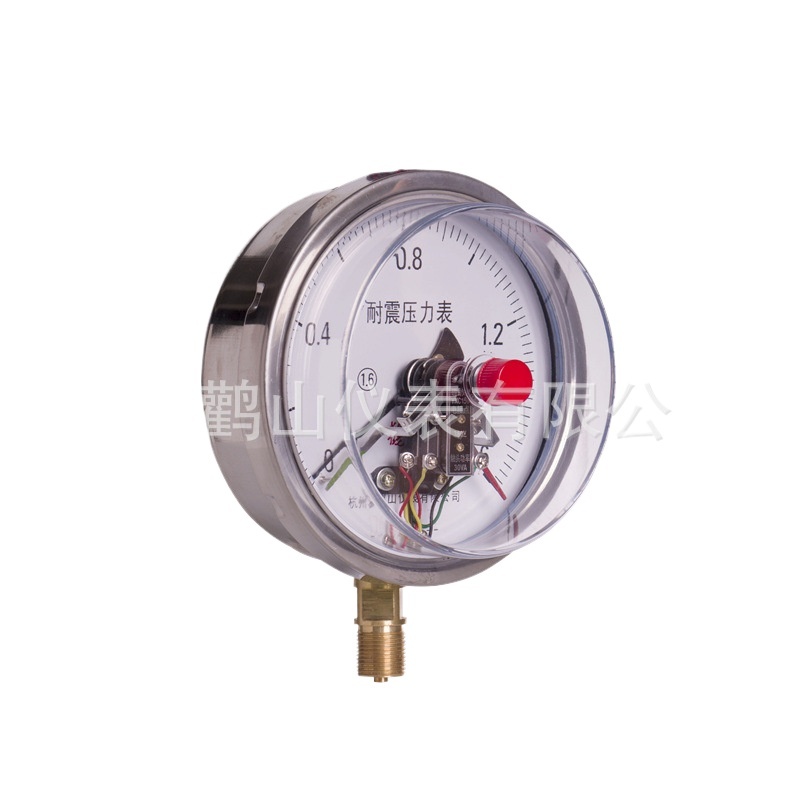 YNXC150 Shock-Resistant Electrical Contact Pressure Gauge (0-1.6 MPa, Radial Connection, 150mm Dial) for Industrial HVAC Systems - Image 2
