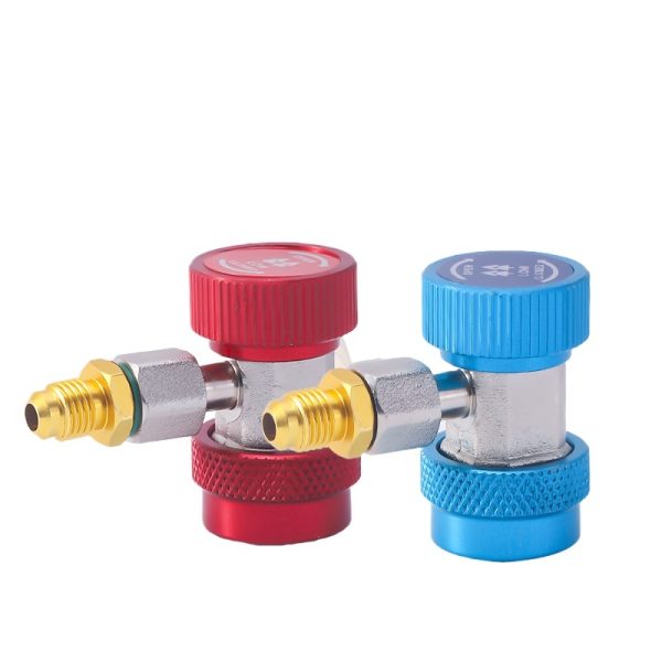 Automotive R134a AC Quick Coupler Adapter Adjustable High Low Set for Car Air Conditioning Refrigerant Charging