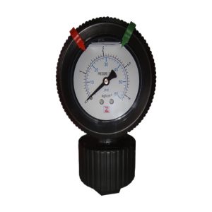 Industrial Diaphragm Pressure Gauge YN60PP (0-60 PSI / 0-4 kg/cm²) G1/2 Internal Thread, for Water Treatment Systems