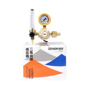 ZENSIN CO2 Carbon Dioxide Regulator YQT-341 (0-25 MPa) Pressure Reducing Valve with Heating Gauge for MIG/MAG Welding Machine