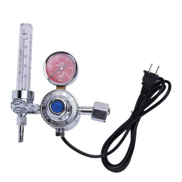 YUEPAI YP-0187 CO2 Heated Pressure Reducer Regulator for MIG Welding Machines/Flow Rate 0-100 L/Min/0-15 MPa Output Pressure - Image 3