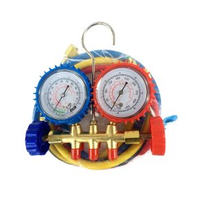 SONGLIN R22 HVAC Refrigerant Manifold Gauge Set with Hoses for AC System Repair and Charging