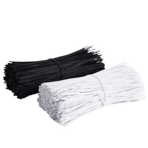 ELECALL Galvanized Iron Cable Ties (0.55mm, Multi-length) for Garden & Multi-purpose Wrapping