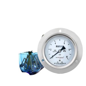 Axial Diaphragm Pressure Gauge YE100ZT (0-10 kPa, Ø100mm) for HVAC Systems