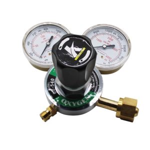 HARRIS Oxygen Pressure Regulator (Model 60-540) with Dual Gauges for Welding and Cutting