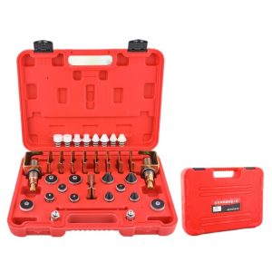 Automotive AC Leak Detection Kit (26-Piece) with All-Aluminum Base and Anti-Leak Rubber for full car series