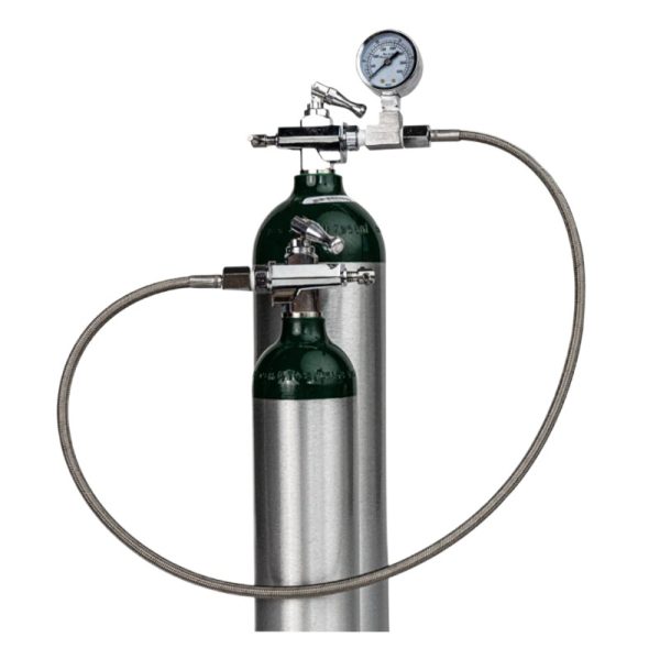 Oxygen Transfill Hose High Pressure Medical Corrugated Metal Guide Tube (CGA870) for Oxygen Cylinders - รูปภาพ 2