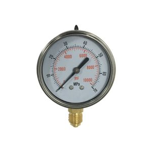 Stainless Steel Pressure Gauge YB60 Series (0-70 MPa, M14*1.5 Radial Connection) for High Pressure Systems