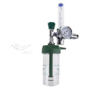 Medical Oxygen Inhaler Regulator Pressure Flowmeter (0-25MPa, 1-10L/min) with G5/8-14 CGA-540 Connection for Oxygen Therapy Systems