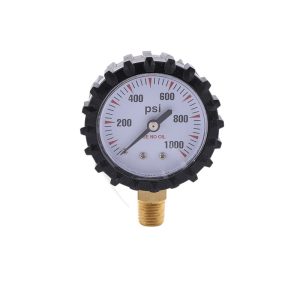 Golden Case Pressure Gauge 50mm (0-1000 PSI) for HVAC Systems, Non-Oil, Anti-Fall High Pressure Meter, Replaces Standard Gauges