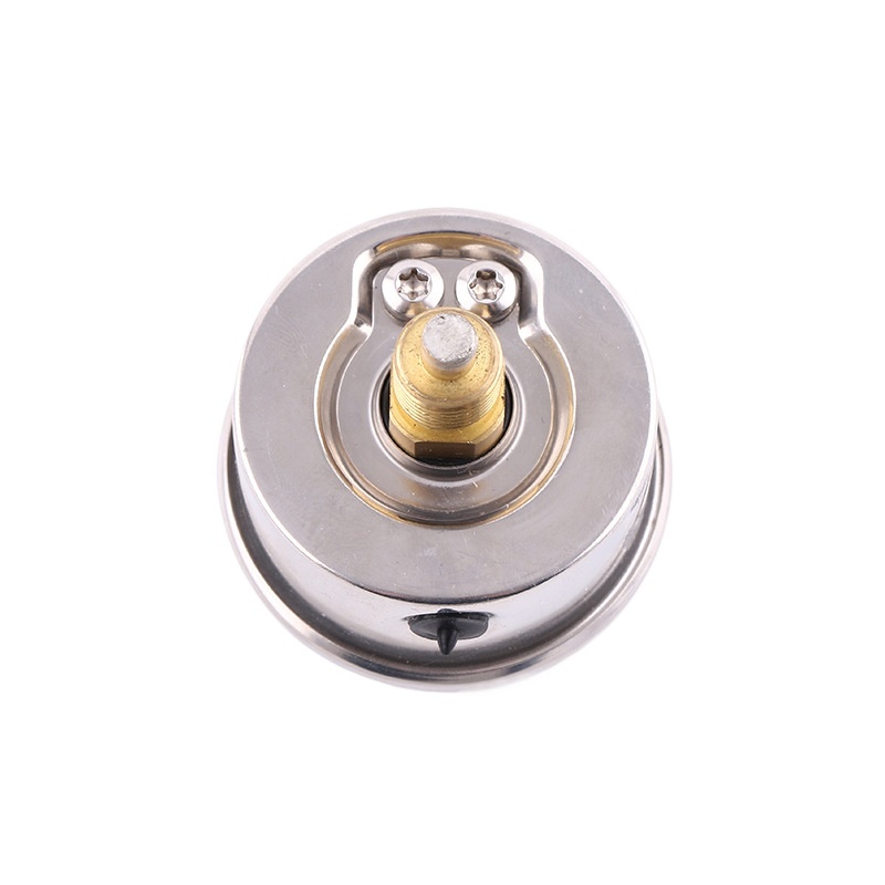 OHKAT Temperature Pressure Gauge 80mm Axial Oil-Filled Thermomanometer (0-10bar, 0-120°C) for HVAC Systems - Image 3