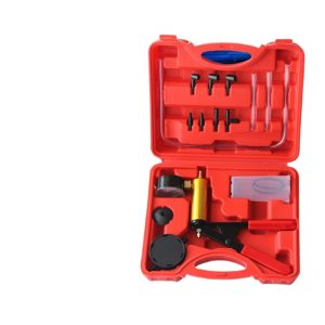 Automotive Manual Vacuum Pump Kit (14-Piece Set) for Brake Fluid Changing & Oil Extraction, Replaces WD-0017