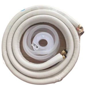 Finished Copper Tube for Air Conditioner (6.35mm OD + 15.88mm OD) for 1.5P Units 3M Length, Compatible with Variable/Fixed Frequency AC Systems